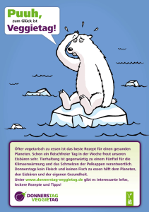 Plakat Veggietag Eisbär